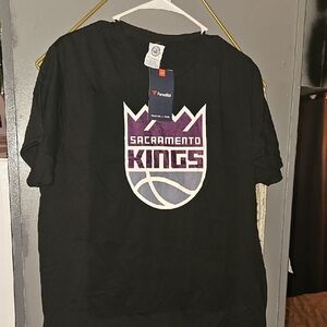 Fanatics Black Sacramento Kings Tee Mens LARGE New With Tags